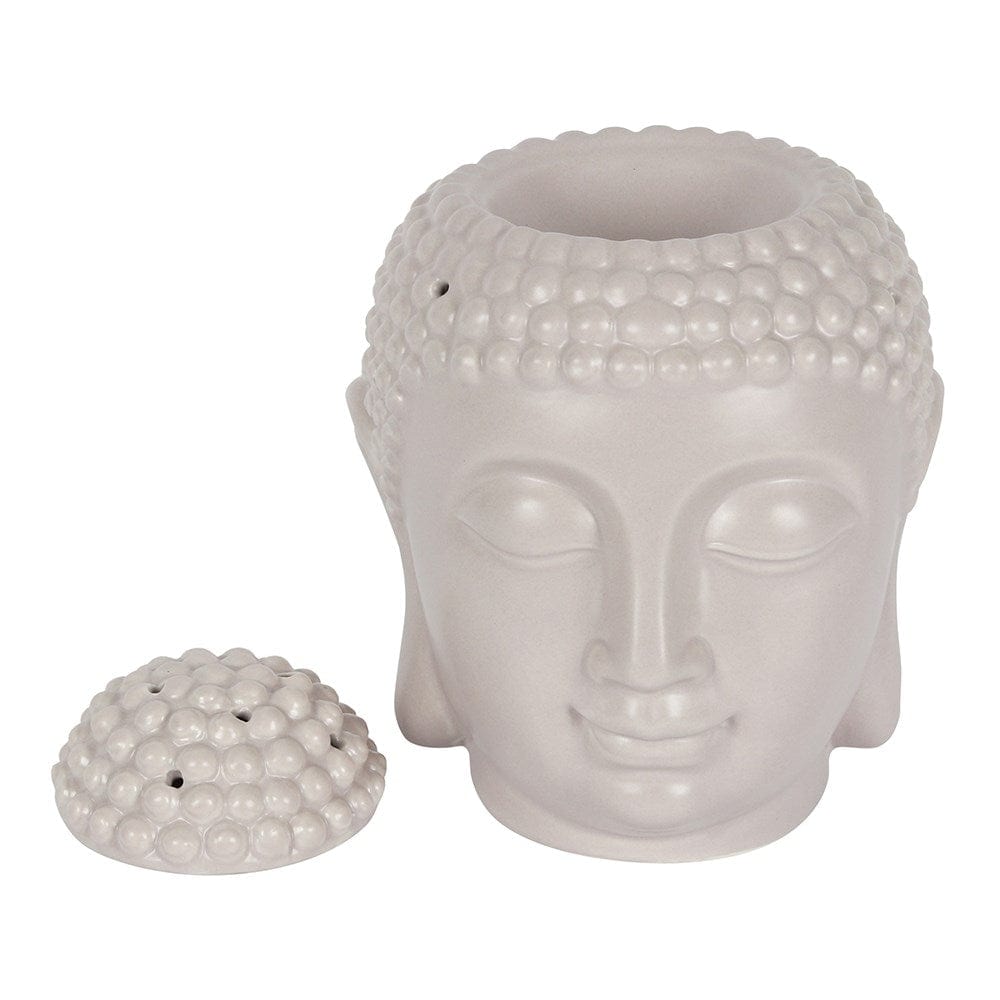 ScentedSnowWax Large Grey Buddha Head Burner