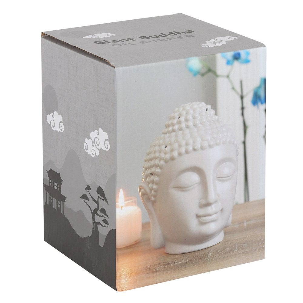 ScentedSnowWax Large Grey Buddha Head Burner