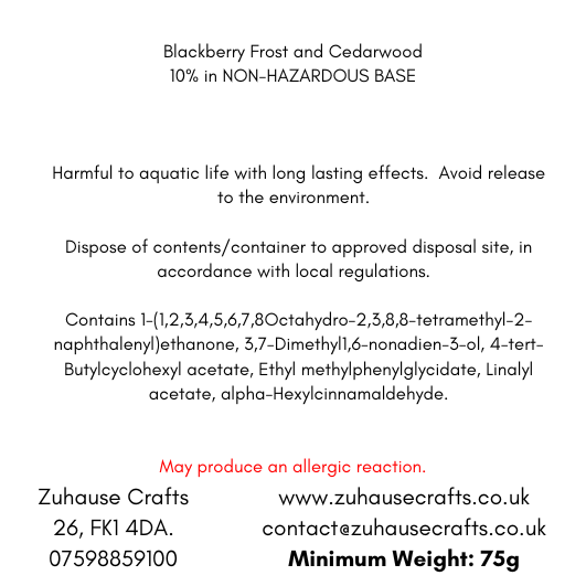 Blackberry Frost & Cedarwood