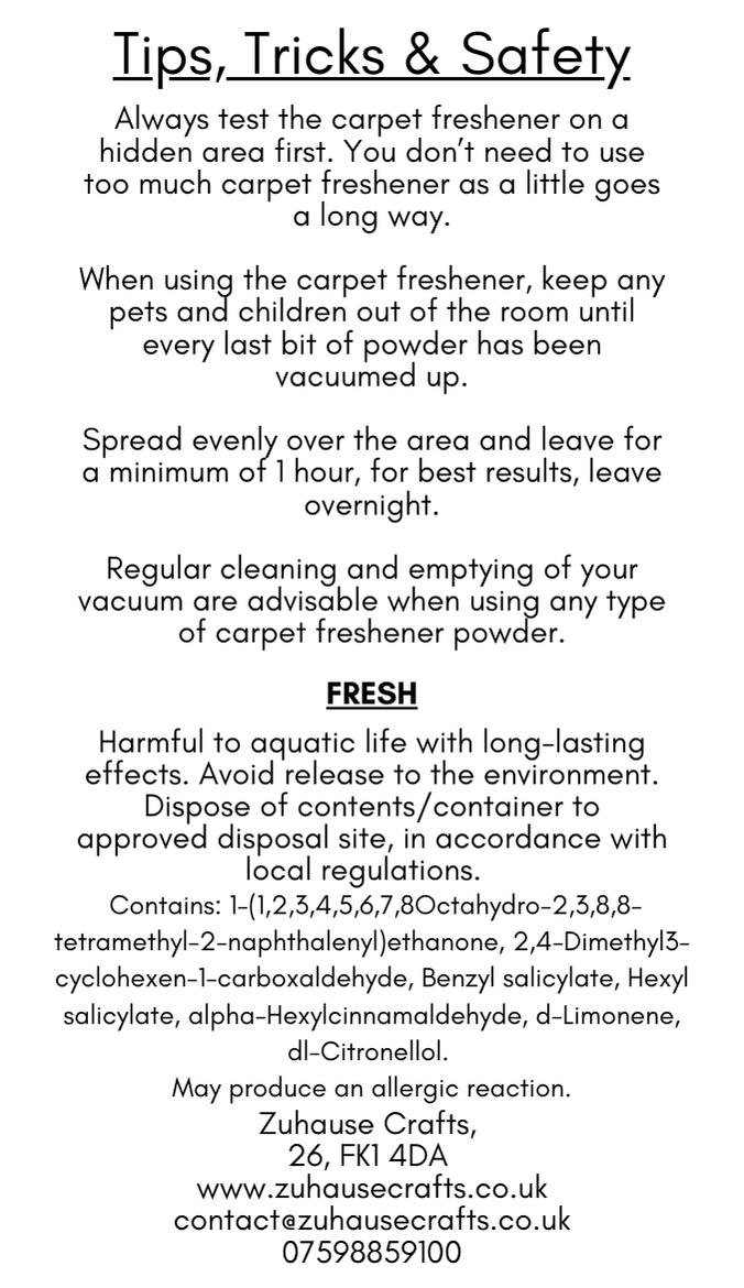 Fresh Carpet Freshener