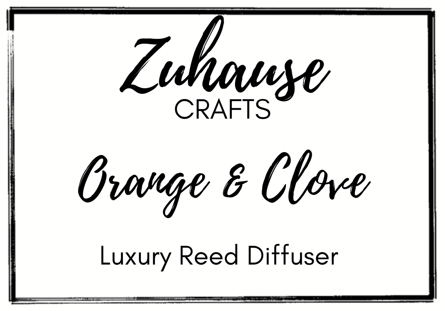 Orange & Clove Luxury Reed Diffuser