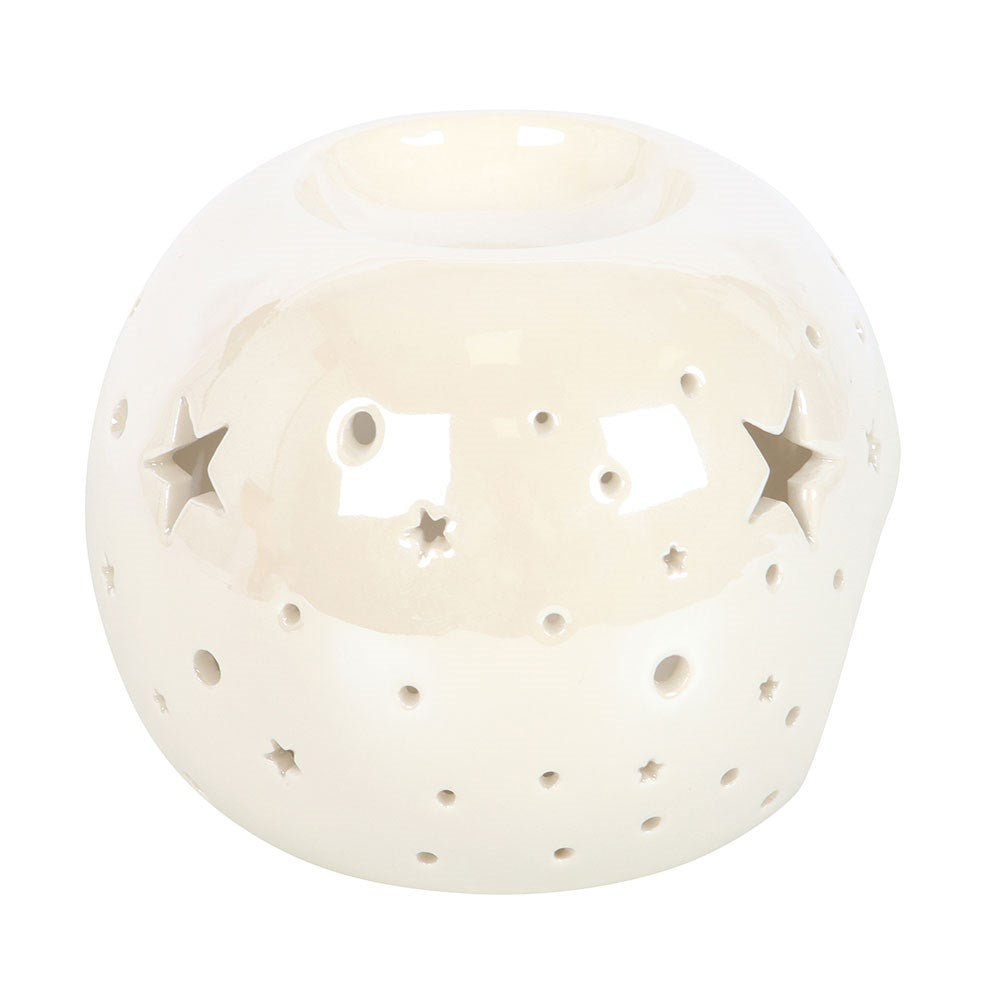 White Iridescent Star Burner