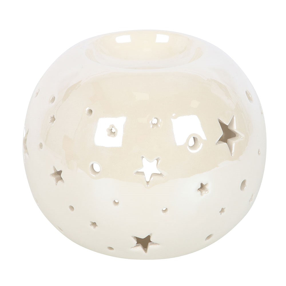 White Iridescent Star Burner