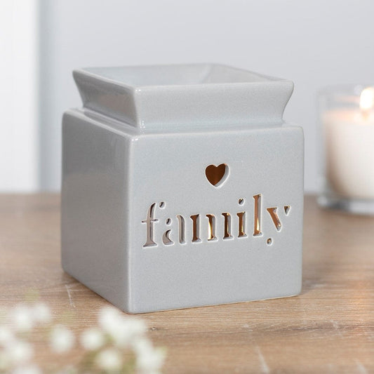 ScentedSnowWax Grey Family Cut Out Burner
