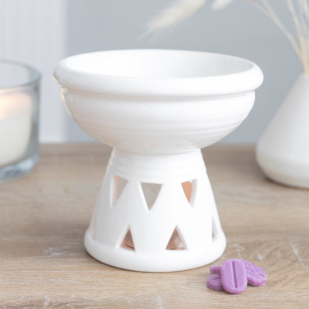 ScentedSnowWax Off White Deep Bowl Burner