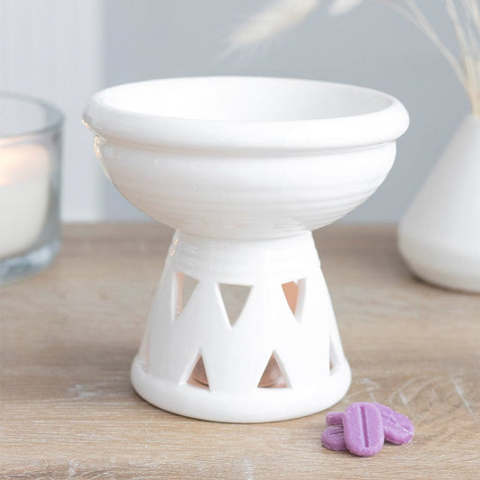 ScentedSnowWax Off White Deep Bowl Burner