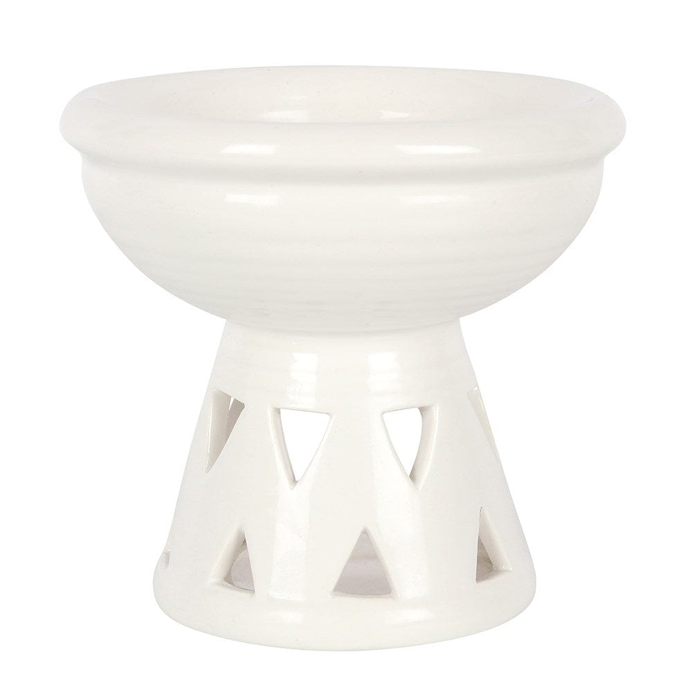ScentedSnowWax Off White Deep Bowl Burner